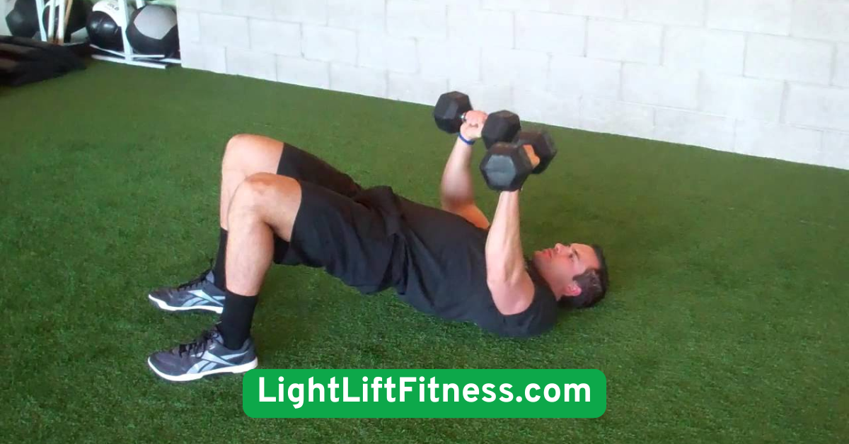  Dumbbell Chest Press on Floor
