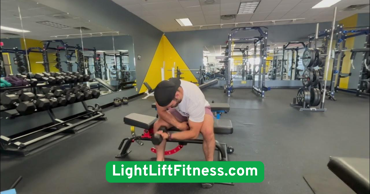 Dumbbell Seated Concentration -curl