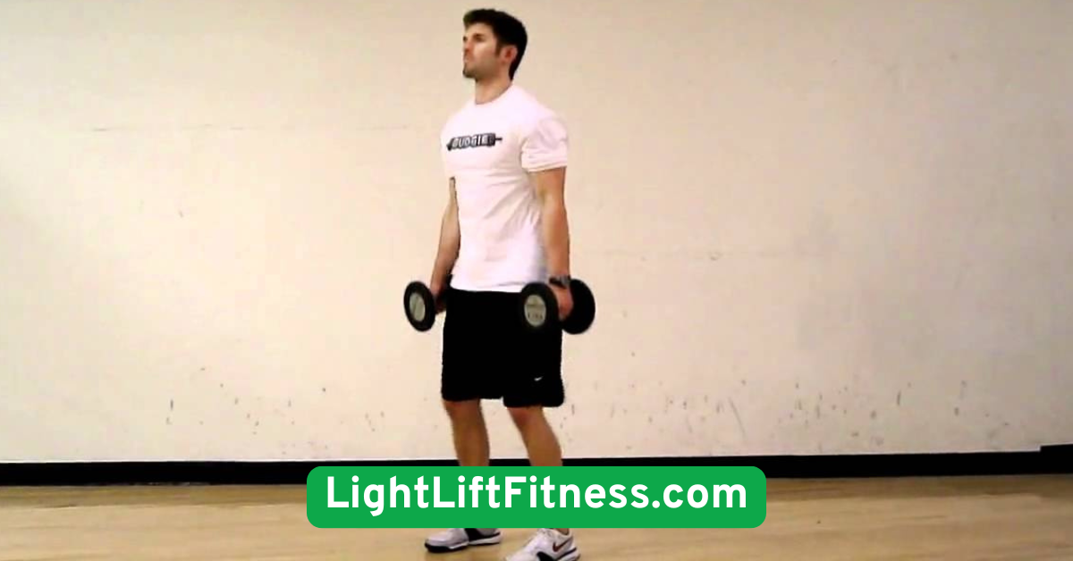 Dumbbell Squat with Bicep Curl