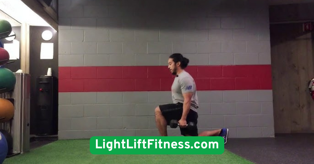 Dumbbell Reverse Lunges with Bicep Curl