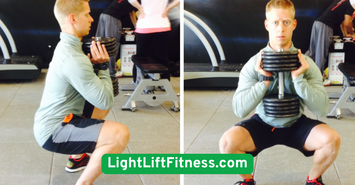 Dumbbell Front Squat (Goblet Variation)