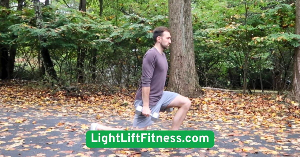 Dumbbell Lunges for Balance and Leg Strength