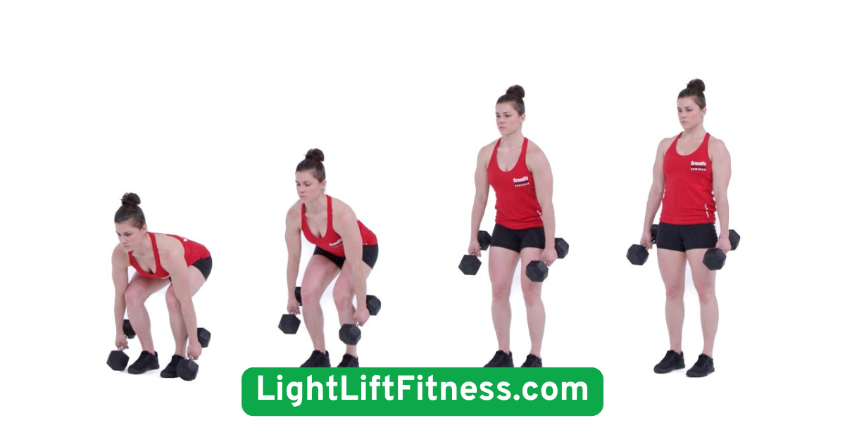  Dumbbell Deadlifts