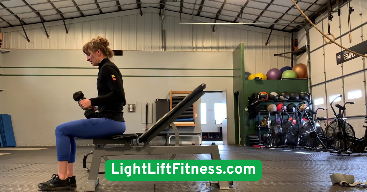 Seated Tricep Kickbacks